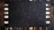 © LovelyArt - Retro filmstrip overlay with visible dirt smudges and imperfections on a dark surface