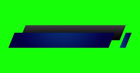 Wall Mural - Futuristic design lower third banner animation. Broadcast news lower third banner template design. Video headline title. 4K animation