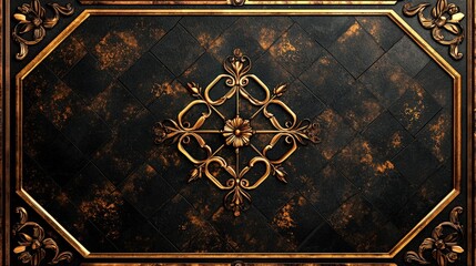 Poster - A beautiful decorative design on a wall creating an eye-catching focal point in a stylishly designed interior space