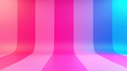 Poster - Vibrant colorful background featuring a smooth gradient transition from soft pink to bright blue hues for design use