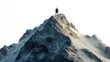© Kopgz-41 - Mountain Climber Isolated Overview with Climber with Isolated