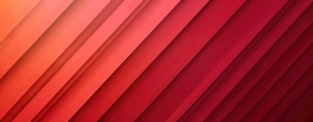 Poster - Abstract Red and Orange Diagonal Lines Background