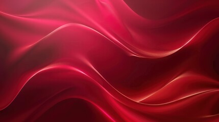 Poster - Abstract Red Wave Background with Gold Sparkle