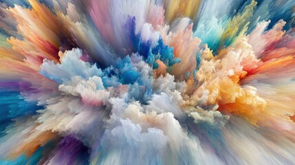 Poster - vivid gradient artwork with bright light effects