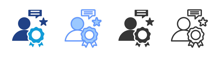 Poster - Expertise icon set multiple style collection