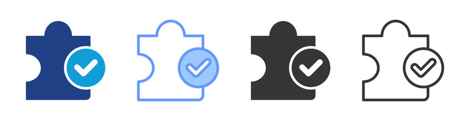Aufkleber - Problem Solving icon set multiple style collection