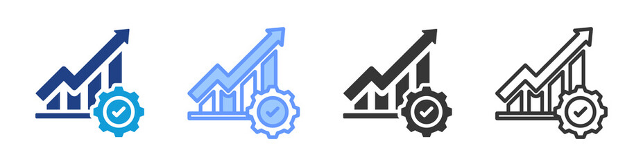 Aufkleber - Optimization icon set multiple style collection