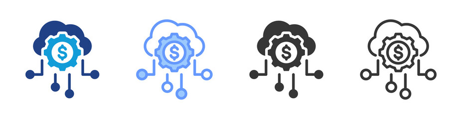 Aufkleber - Business Intelligence icon set multiple style collection