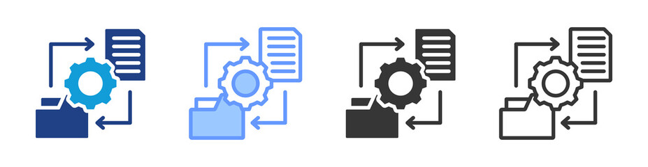 Aufkleber - Etl icon set multiple style collection