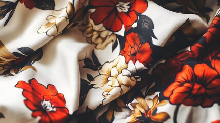 Poster - Trendy Dress Patterns in Muted Tones on White Background