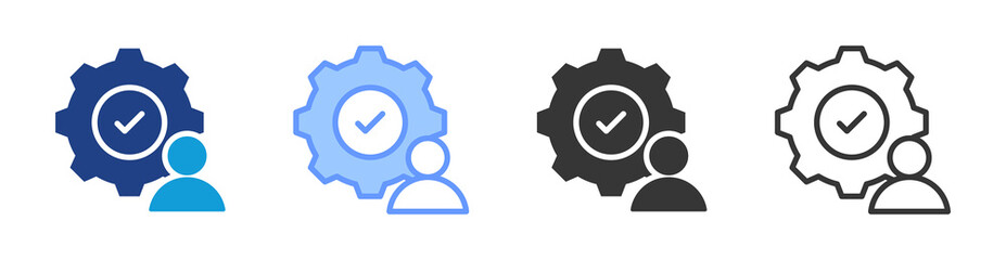 Poster - Personalization icon set multiple style collection