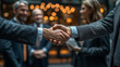 © Martin - Confident Business People Handshake Dealmaking Agreement Corporate Success
