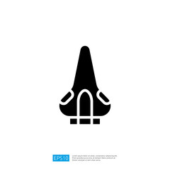 Poster - Minimalist Icon Symbol Representing Safety Device with Clean Lines and Abstract Shapes in Black and White Design
