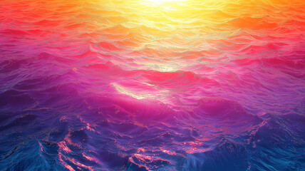 Poster - Studio backdrop with abstract color splashes on water, forming a vibrant and energetic scene