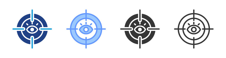 Poster - Precision icon set multiple style collection