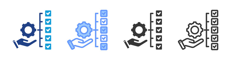 Poster - Skill Set icon set multiple style collection