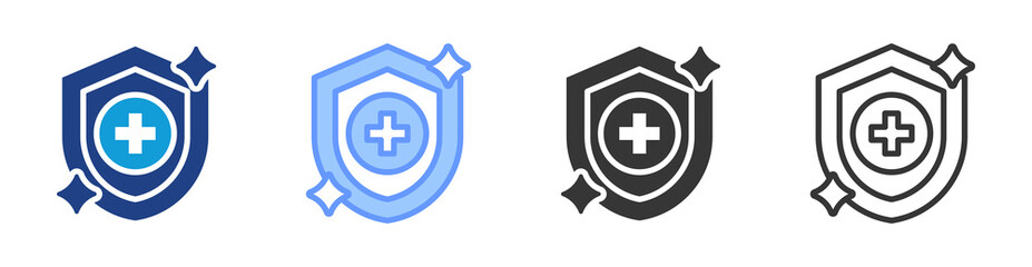 Aufkleber - Hygiene icon set multiple style collection