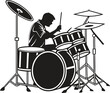 © Ahsan - Drummer Silhouette The Power of Music.