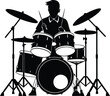 © Ahsan - Drummer Silhouette The Power of Music.