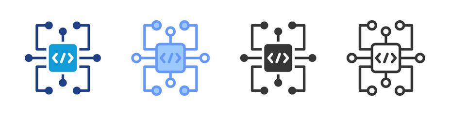 Aufkleber - Ai icon set multiple style collection