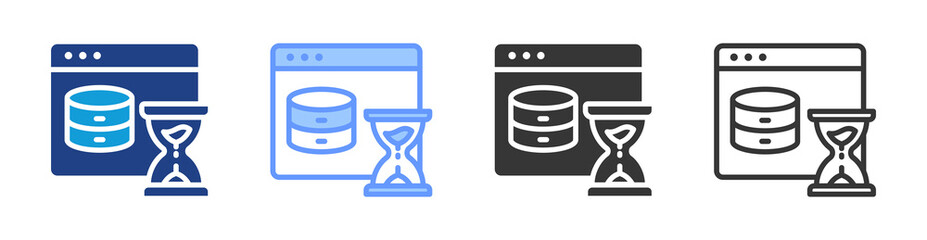 Poster - Cache icon set multiple style collection
