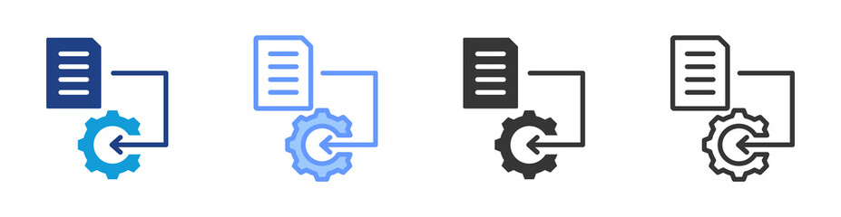 Poster - Input icon set multiple style collection