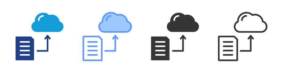 Poster - Instance icon set multiple style collection