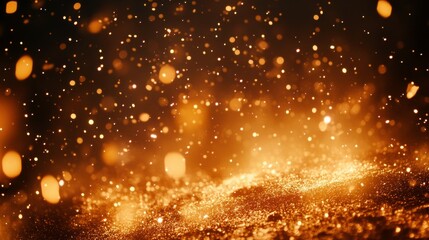 Poster - gentle sparkling lights against colorful backdrop