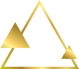Poster - Luxury Golden Geometric Lines. ,Abstract Gold Frames and Patterns