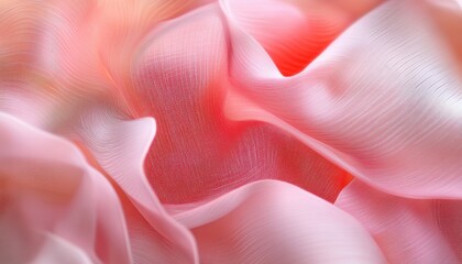 Poster - Abstract Pink and Red Fabric Texture with Soft Drapes and Shimmering Glow