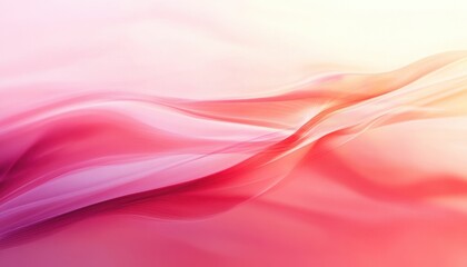 Aufkleber - Abstract Pink and Orange Wave Background Texture