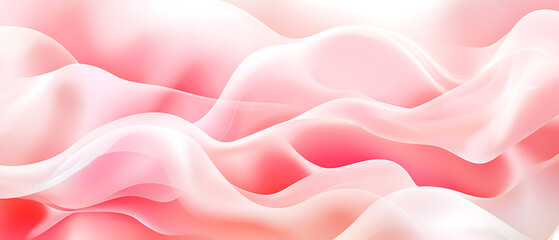Poster - Soft pink waves flowing elegantly abstract scene digital art calm environment aesthetic viewpoint