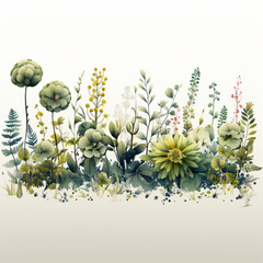 Aufkleber - Elegant floral arrangement featuring a beautiful mix of colorful blooms and lush greenery in a decorative vase