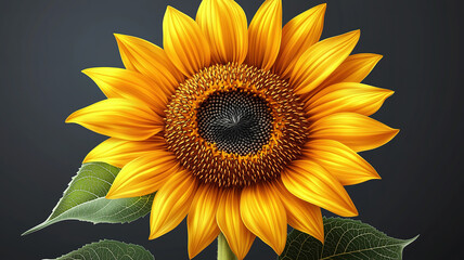 Wall Mural - sunny backdrop with sunflower accents enhancing the brightness and warmth of the scene