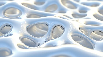 Poster - Soft Light Patterns on Snow in a Winter Landscape