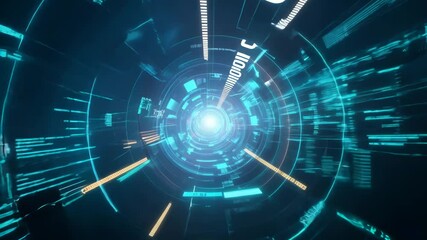 Poster - Big data and compute power concept with virtual servers in data center