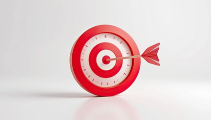 Wall Mural - targeted time management studio graphic design minimalist close-up productivity