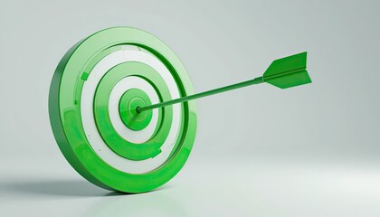 Wall Mural - target achievement visualization studio graphic design minimalist close-up conceptual