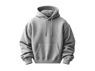 cozy gray hoodie with front pocket and adjustable drawstring hood