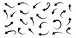 © Gemivector5 - Long curved hand drawn arrow vector illustration eps 888.