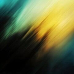Poster - Abstract Swirl of Teal and Yellow, a Gentle Dance of Color and Light, a Modern Art Background for Design and Creativity.
