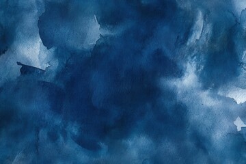 Poster - Abstract navy watercolor background with textured elegance for branding, web aesthetics, and artistic displays. Perfect for contemporary designers aiming for distinctive imagery