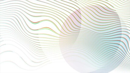 Poster - Green red minimal wavy lines abstract tech bright background. Seamless looping flowing glossy motion design. Video animation Ultra HD 4K 3840x2160