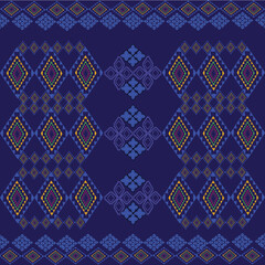  Thai style fabric in blue