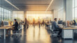 © udin - Out of Focus Contemporary Modern offices Workspace Background. AI Generated Images