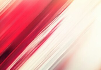 Poster - Abstract Background with Dynamic Red and White Stripes Creating a Sense of Motion and Energy Ideal for Modern Design and Artistic Projects