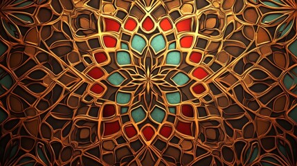 Poster - Creating intricate islamic patterns tile artistry in traditional architecture