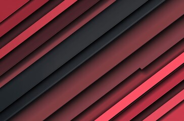 Poster - Abstract Background with Layered Red and Black Geometric Shapes in Gradient Design, Perfect for Modern Artwork and Stylish Applications