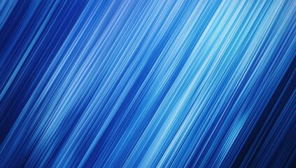 Poster - Abstract blue background with dynamic lines and streaks creating a sense of movement and depth, ideal for presentations, wallpapers, and creative designs.