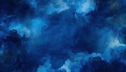 Poster - Abstract blue cloudy texture with soft gradients and rich depth, ideal for backgrounds, web designs, and creative projects in various artistic styles